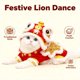 thumbnail image 5 of Sudadera con Capucha Festiva para Perros con Diseño de Danza Del León China para El Festival de Primavera: Disfraz Tradicional para Mascotas con Tela Roja, Ribete Dorado y Detalles de Pompones. Sudad, 5 of 5