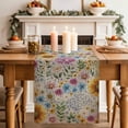 thumbnail image 2 of Table Runner 120 Inches Long for Kitchen Dining, Sunflower Vintage Dresser Scarf Farmhouse, Dining Table Decorations for Wedding/Parties, Yellow Floral Summer Botanical Retro Art 13 x 120 In, 2 of 8
