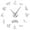 Silver, variant on Bullmastiff Silhouettes Frameless Wall Clock Stickers, DIY Modern Decorative Clocks for Living Room, Bedroom, Office - Easy to Install, Large 3D Clock Design (Black,27in)