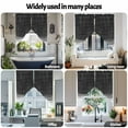 thumbnail image 6 of Black Gradient Swag Curtain Valance for Windows, Watercolor Abstract Black Gradient Water Ripples Window Treatments Short Swag Topper for Kitchen Windows Bathroom Bedroom, 36"x63", 6 of 8