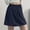 *Navy, variant on Women's Summer Cool Silky Ice Silk High Waisted Wide Leg Skort ,Lightweight Athletic Knee Length Short Navy,Womens Plus S