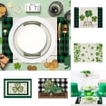 thumbnail image 4 of Boreal Craft Plate Mat Set 4 Linen Print Placemats Festive Heat Table Mats For Holiday Parties & Spring Celebrations For Dining Room & Family Gatherings!, 4 of 4