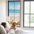 thumbnail image 3 of Beach Coastal Window Privacy Film, Summer Nautical Seaside Starfish Shell Static Cling UV Sun Blocking Tint Film Heat Control Windows Films for Bedroom Bathroom, Window Stickers 29.5"x78.7", 3 of 8