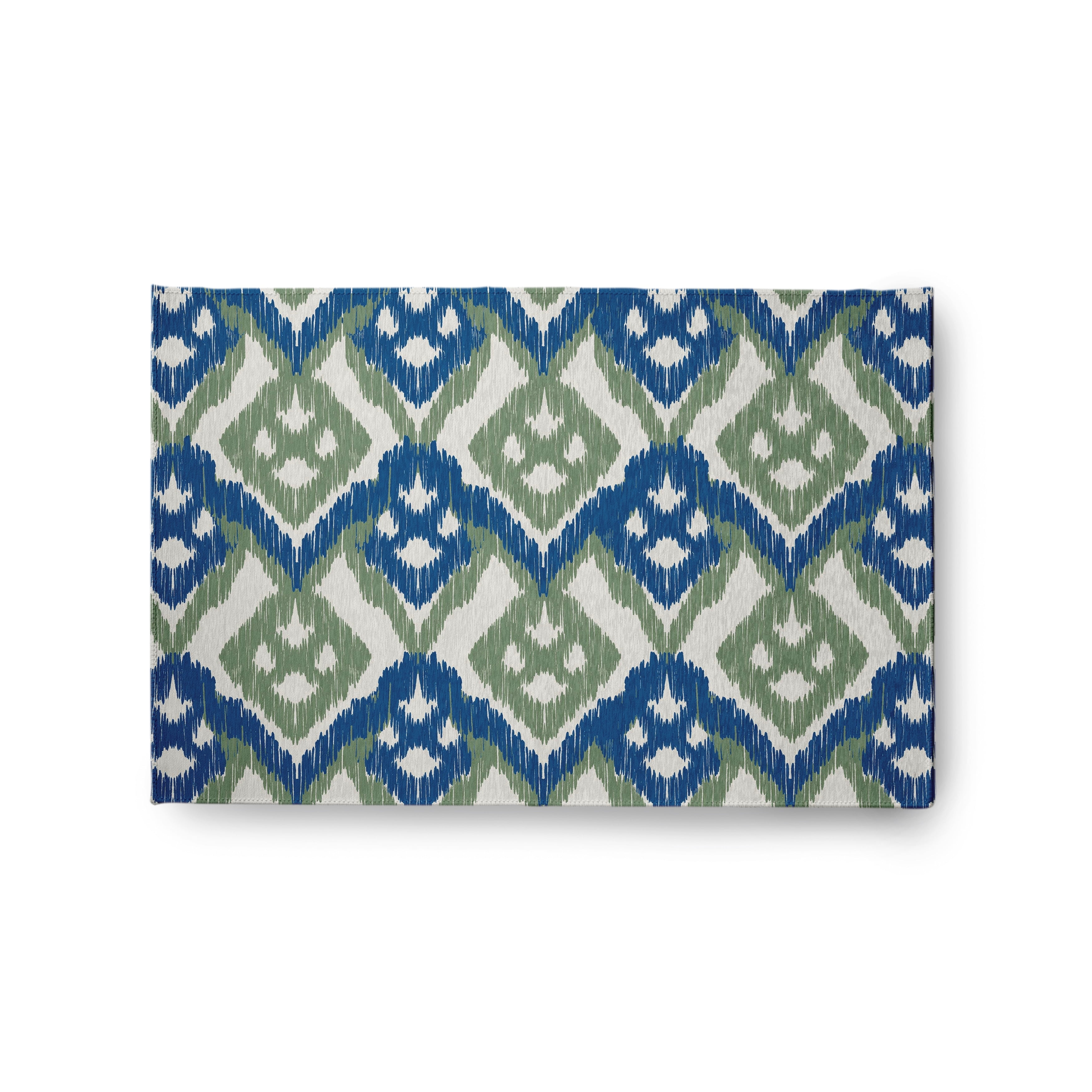 Simply Daisy 3' x 5' Dark Cobalt Blue Hipster Spring Chenille Rug