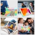 thumbnail image 3 of FJLBDE Case for iPad Pro 10.5 Inch / iPad Air 3rd Generation 2019 with Butterfly Stand, Shockproof Protective Tablet Cover with Pencil Holder Shoulder Strap for Kids Girls, Colourful RoseGold, 3 of 7