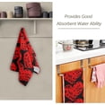 thumbnail image 2 of Coolnut Red Romantic Heart Love Hand Towels 2 PCS, Valentine's Day Kitchen Towel Ultra Soft and Highly Absorbent,Decorative Fingertip Face Towel for Bathroom Hotel, 28.3"x 14.4", 2 of 5