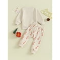 thumbnail image 4 of Wassery Baby Boys Christmas Outfits Clothes 3M 6M 12M 18M 24M Toddler Boys Girl Long Sleeve Christmas Star Print Sweatshirt Candy Cane Pants Newborn Boys 2Pcs Christmas Themed Clothing, 4 of 9