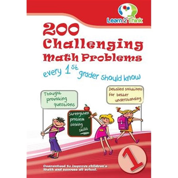 Pre-Owned 200 Challenging Math Problems every 1st grader should know, (Paperback)