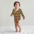 thumbnail image 4 of Xecao Begetable Print Baby unisex-baby Cotton Long-sleeve Bodysuits-6 Months, 4 of 6