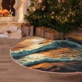 thumbnail image 5 of KLL Christmas Tree Skirt,Party Decorations Farmhouse for Christmas Decorations Holiday Party 48" -Serene Ocean Sunset, 5 of 6