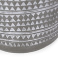 thumbnail image 4 of Mesa auxiliar Benzara Outdoor redonda de hormigón sintético gris, 41 cm, 4 of 5