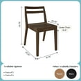 thumbnail image 2 of Now Furniture Dining Chairs Set of 2, Solid Wood Modern Kitchen Chair, 2 of 7