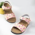 thumbnail image 3 of LYHaoo Girls Sandals Summer Girls' Large Sized Casual Printed Fresh Heart Shaped Pattern Flat Sandals Durable And Trendy Shoes Sizes 9 Little Kid(3-3.5 Years), 3 of 7