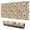 Brown Dog Paw, variant on Long Mouse Pads for Desk,Pioneer Flower Floral Print Pattern Desk Mats on Top Of Desks, Desk Mouse Pad Extra Large with 3mm Non-Slip Base and Stitched Edge for Gaming,Office,Work,Home 31.5"x11.8"