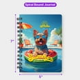 thumbnail image 5 of Hello Summer Yorkshire Terrier Pool Day on Watermelon Float Spiral Bound Journal Yorkie Dog Lover Gifts 5x7in Spiral Notebook - 13008, 5 of 5