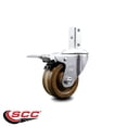 thumbnail image 2 of 3 Inch High Temp Phenolic Swivel 7/8 Inch Square Stem Caster Total Lock Brake, 2 of 2