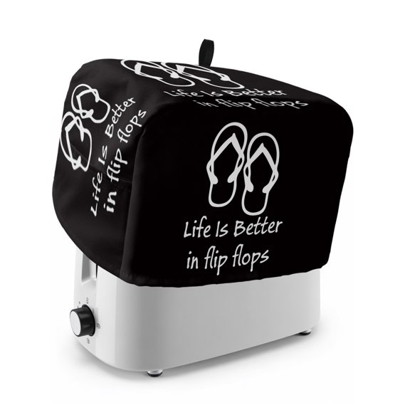 Toaster Cover 2 Slice, Dustproof Bakeware Oven Protector with Top Hook, Waterproof Small Kitchen Appliance Toasters Dust Cover, 11"x6"x8"