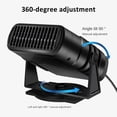 thumbnail image 2 of Mistaha Universal 24V 200W Car Heater Fan Defroster Windshield Defogger Portable Auto Heater Black, 2 of 7