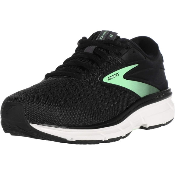 Brooks Womens Dyad 11 Running Shoe - Black/Ebony/Green - D - 6