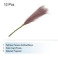 thumbnail image 3 of Uxcell 12Pcs Faux Pampas Grass 21" Fake Pampas for Wedding Decoration Light Purple, 3 of 7