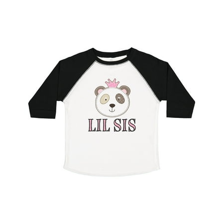 

Inktastic Little Sister Panda Lil Sis Gift Toddler Toddler Girl T-Shirt