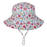 Opolski Fisherman Hat Animal Pattern Sun Protection Skin Friendly Kids Bucket Hat for Outdoor