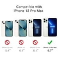 thumbnail image 2 of JETech 2 in 1 Case for iPhone 13 Pro Max 6.7-Inch, with 2-Pack Screen Protector, Full Coverage Tempered Glass Film, Shockproof Clear Back Bumper Phone Cover, Anti-Scratch (Navy), 2 of 7