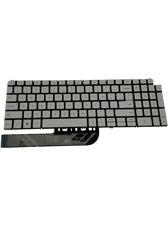 New US Silver English Backlit Laptop Keyboard (Without palmrest) for Dell Inspiron 7506 2-in-1 Inspiron 7500 2-in-1 Light Backlight