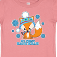 thumbnail image 4 of Inktastic My First Hanukkah with Fox and Snowflakes Boys or Girls Baby T-Shirt, 4 of 5