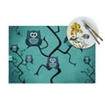 thumbnail image 4 of XMXY Woven Placemats Set of 4 PCS, Owl Tree Table Mats Washable Heat Resistant Placemats, 4 of 6