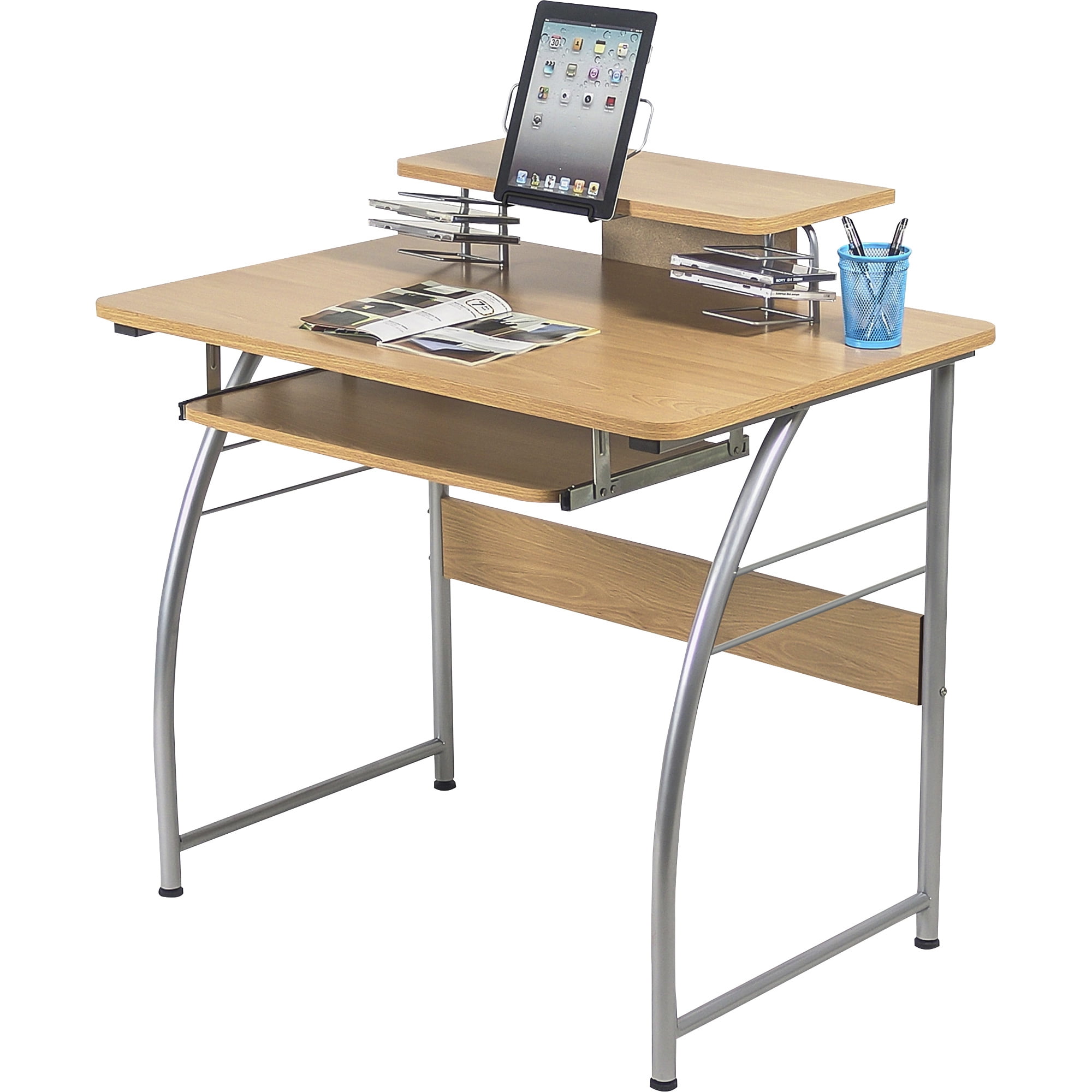 Lorell Upper Shelf Laminate Computer Desk