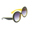 thumbnail image 3 of Gafas de terre con vintage para mujer 90 80 Gafas tamaño con montura de plástico Gafas de terre para Lente gris degradado marco negro amarillo BLESIY Gafas de sol retro de mujer, 3 of 8