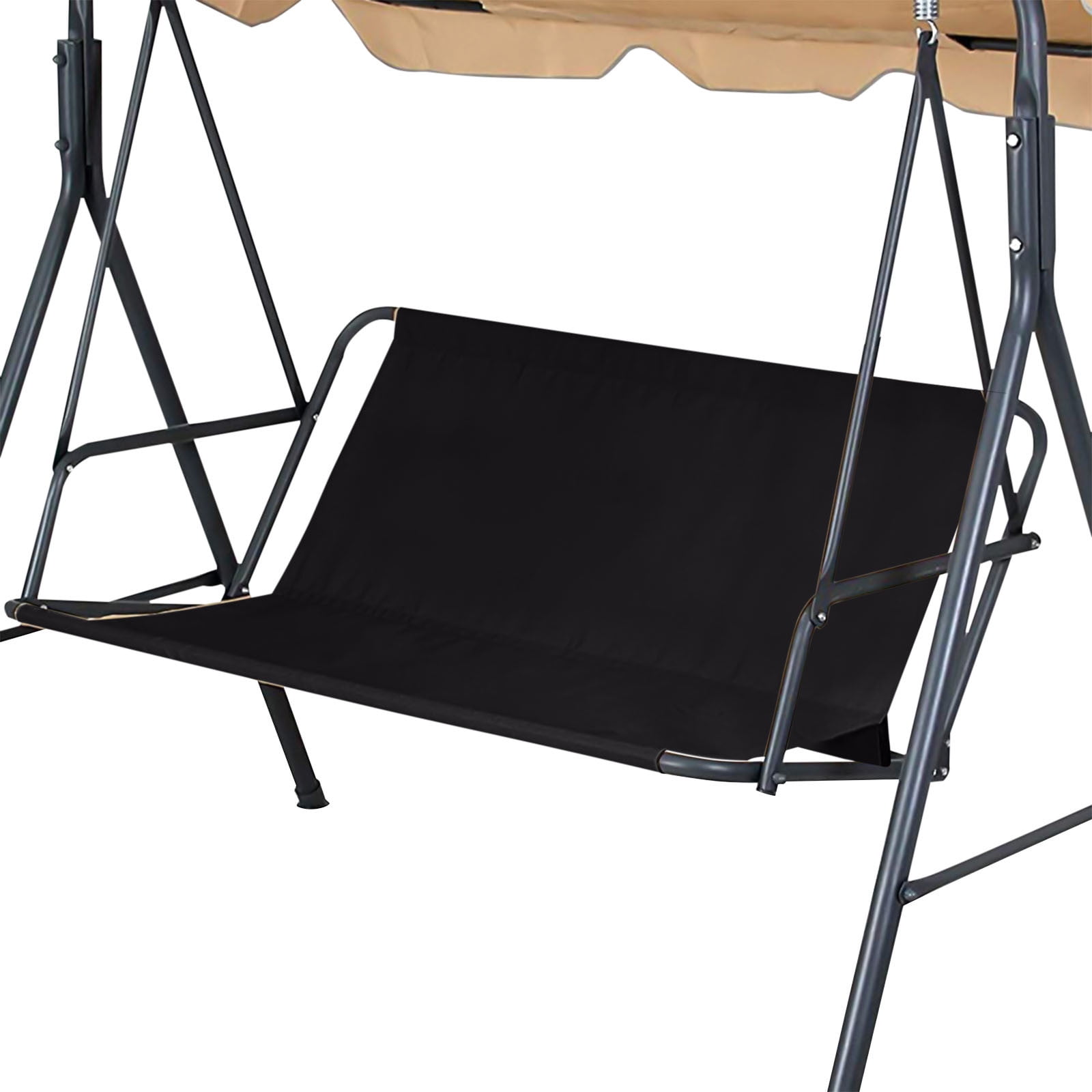 HCBY 600D Oxford Patio Swing Seat Cover, Waterproof Replacement Cushion Cover, 3-Seat Outdoor Chair Seat Cover, Weatherproof Patio Furniture Cover