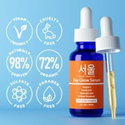 SeoulCeuticals Korean Skin Care 20% Vitamin C Hyaluronic Acid Serum + CE Ferulic Acid - Potent Anti Aging, Anti Wrinkle Korean Beauty Skincare 1oz