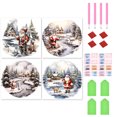 thumbnail image 1 of 4 Uds 5D DIY Taladro Nieve Santa Kit 30x30cm, 1 of 9
