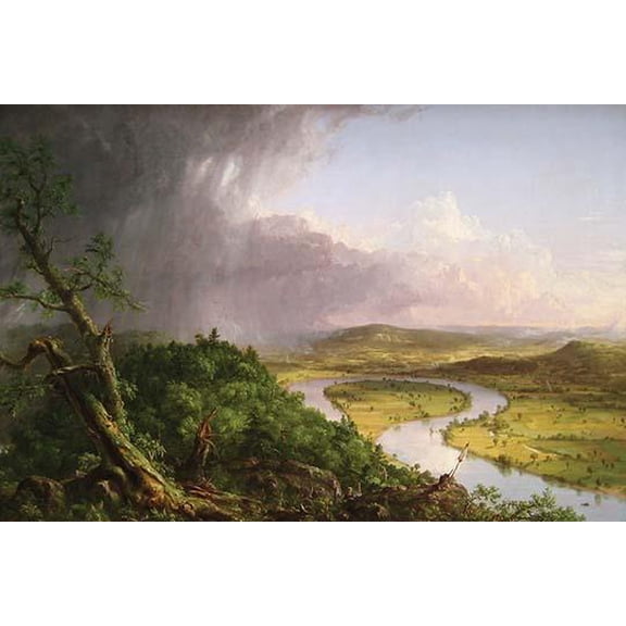 The Oxbow. Holyoke, Massachusetts-Fine art canvas print (20" x 30")