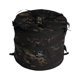 thumbnail image 2 of Papelera de reciclaje con cerradura de clavo de tierra, papelera plegable para acampar camuflaje negro, 2 of 9