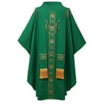 thumbnail image 1 of Vêtements d'Église Prêtre Clergé Chasuble Catholique Tenue de Messe Robe Col Rond, 1 of 3