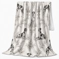 thumbnail image 2 of Classic Dalmatian Dog Toile Pattern, Cozy Pet Portrait Pattern, Warm Flannel Blanket for Living Room and Bedroom, Dog Lovers Just Because Gift, Pet Lover Home Decor, 2 of 9