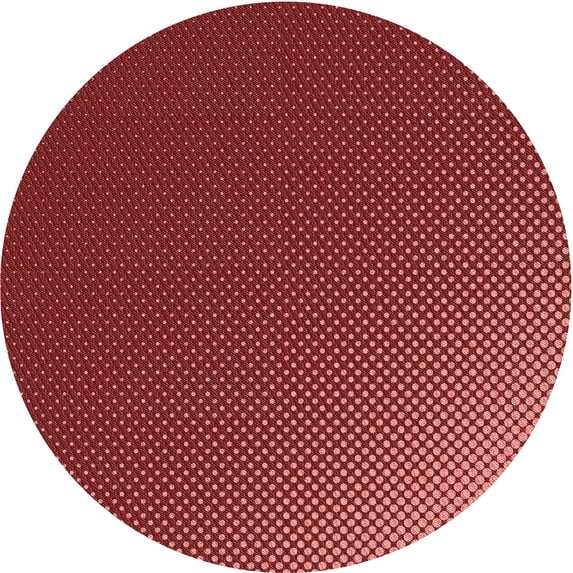 Ahgly Company Indoor Round Patterned Shocking Orange Area Rugs, 5' Round