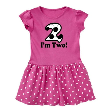 

Inktastic 2nd Birthday Soccer Party Gift Toddler Girl Dress