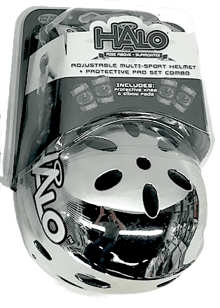 chrome bicycle helmet