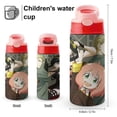 thumbnail image 2 of Kids Insulated Water Bottle - Anya Forger Spy X Stainless Steel Travel Bottle with Straw, Double Wall Vacuum Insulated Water Bottles for Boys Girls, 2 of 7