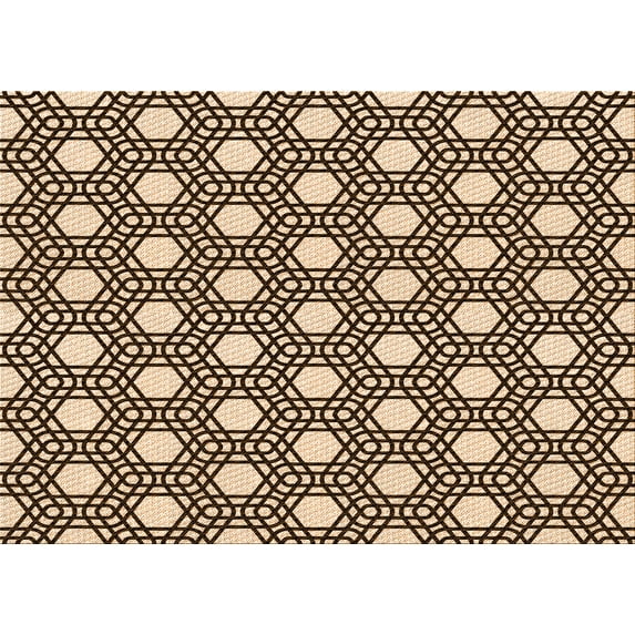 Ahgly Company Machine Washable Indoor Rectangle Transitional Deep Peach Orange Area Rugs, 2' x 3'