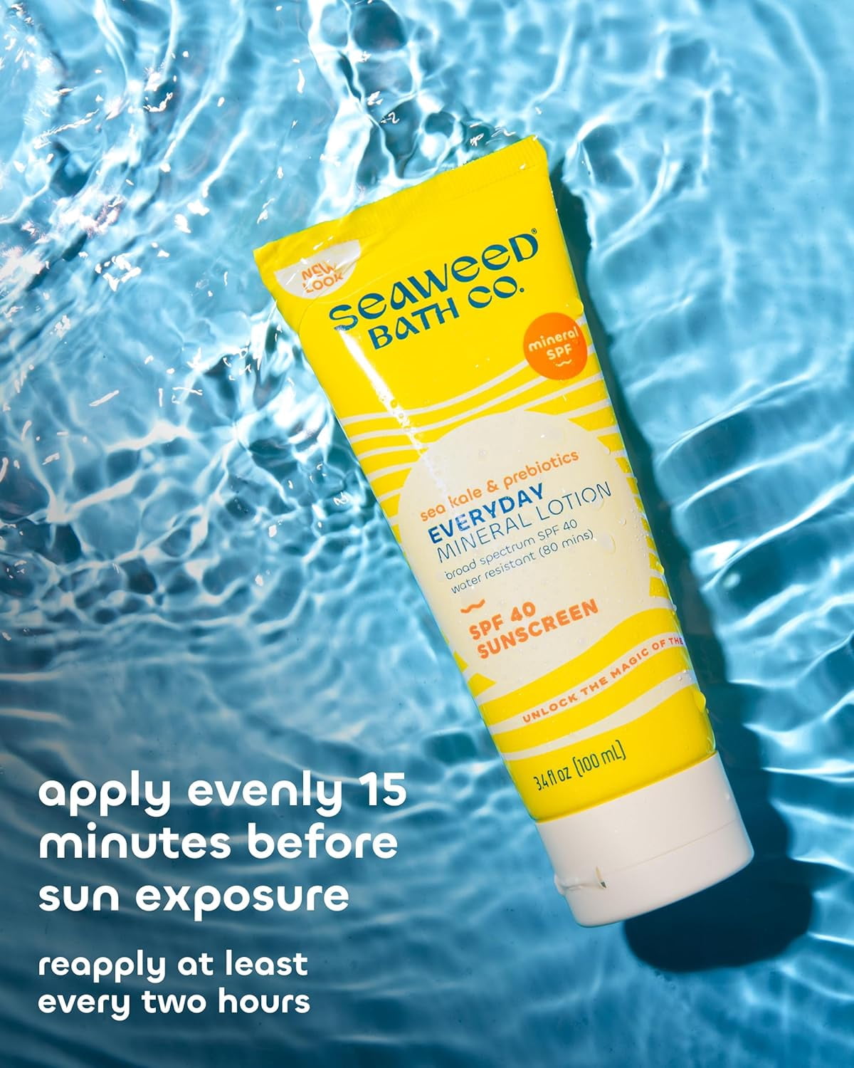 (Pack Of 4) Seaweed Bath Company Sunscreen Lotion SPF40 3.4 Fl Oz