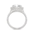 thumbnail image 3 of 2.94 CTW DEW Round Moissanite Halo Engagement Ring in 14K White Gold, 3 of 7