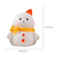 thumbnail image 3 of Set de figuritas de muñeco de nieve mini de Navidad | Adornos de escena de nieve de resina | Colgante de Llavero de Santa Claus | Decoración DIY | Accesorios para micro jardines | 3 Estilos | 2-3cm, 3 of 6