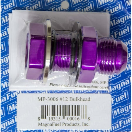 UPC 819315000168 product image for MAGNAFUEL 12 AN Male Black Straight Bulkhead Fitting P/N MP-3006 | upcitemdb.com