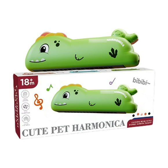 Whistle Harmonica for Kids ABS Material Colorful Cartoon Design Early Music Education Breathing Training Wind Toy for Boys and Girls 4 Plus