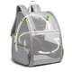 thumbnail image 1 of Mochila para mascotas Texsens para gatos pequeños y perros, color gris claro, 1 of 7